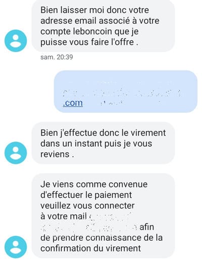 arnaque leboncoin sms