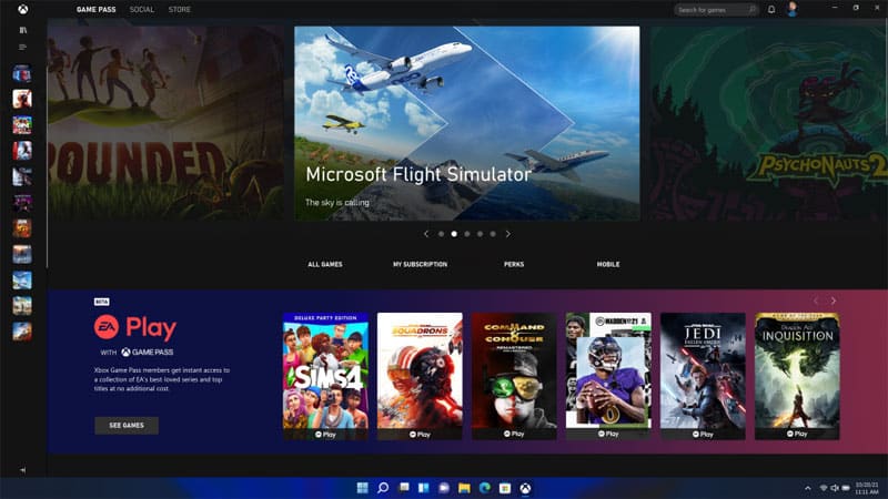 Windows 11 intègre XBox 