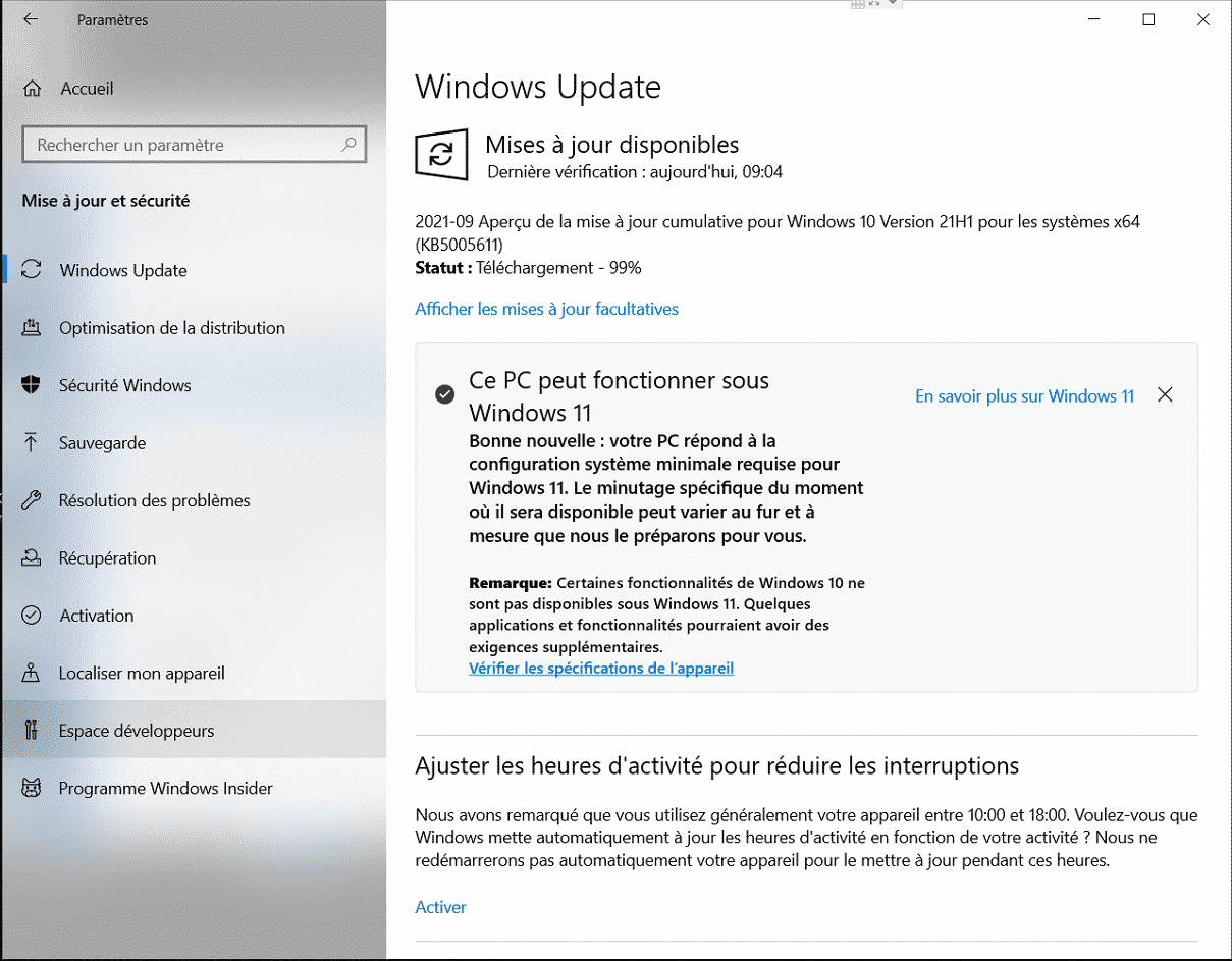 Windows 11 update