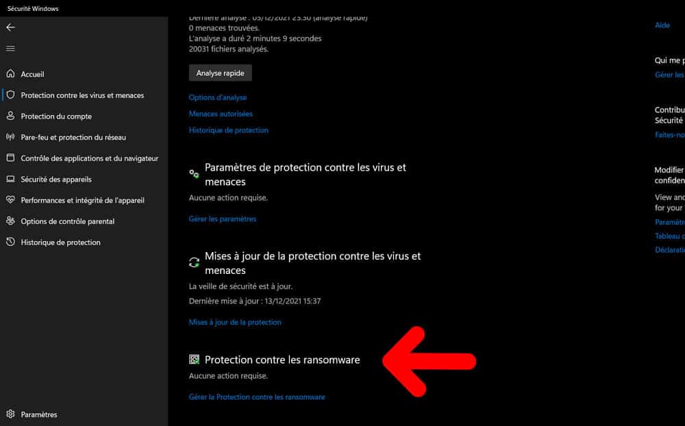 protection anti ransomware windows 11