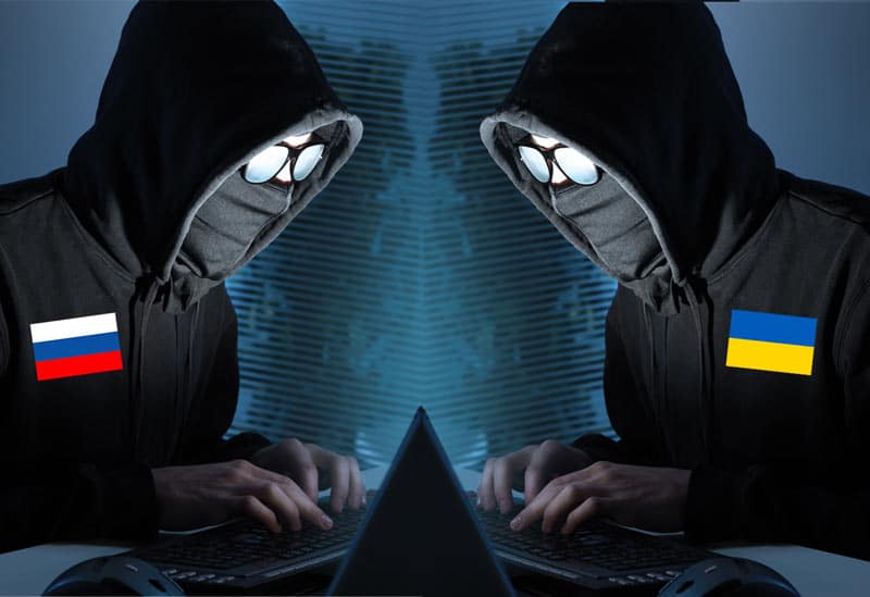 cyber guerre ukraine hackers