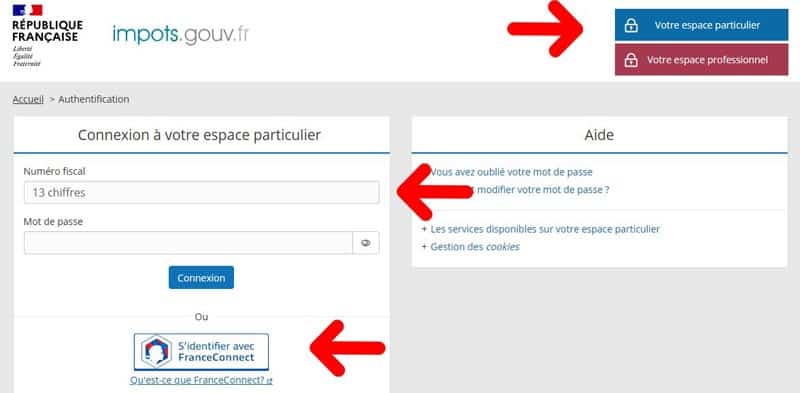  déclaration 2021 impots.gouv.fr