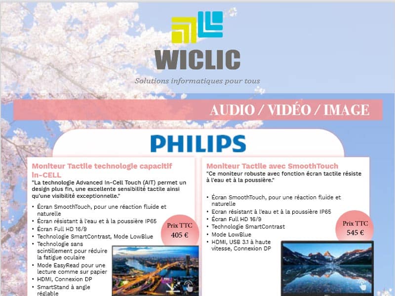 Catalogue équipement informatique Wiclic 2022 : Il est en ligne !