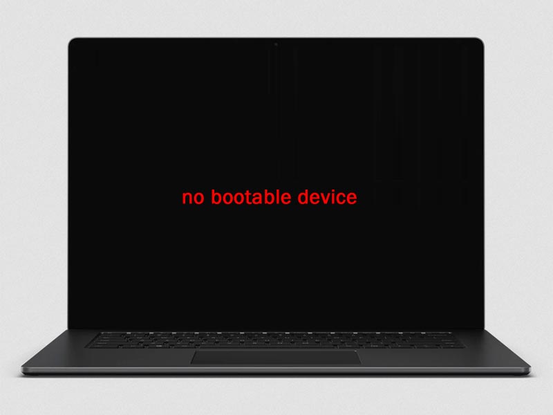 no bootable device