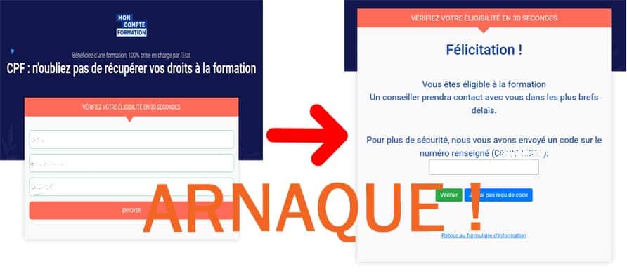 Arnaque au compte personnel de formation CPF