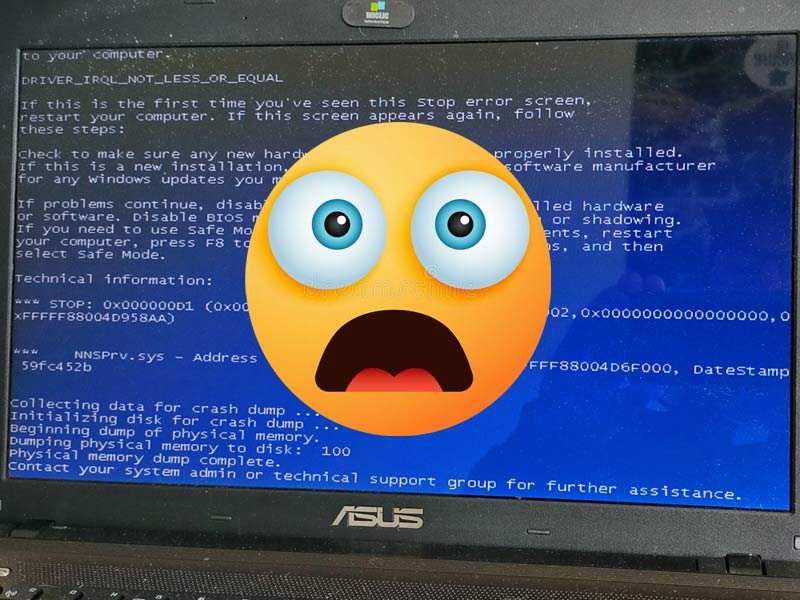 Subitement… un écran bleu sur mon ordinateur !